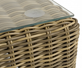 Капри журнальный столик плетеный, цвет соломенный