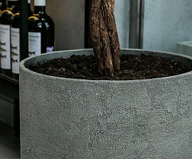 Кашпо Concretika Cylinder D40 H80 Concrete M100