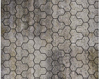 Тротуарная плитка Выбор Трилистник В.7.Ф.10 100 мм Искусственный камень Габбро