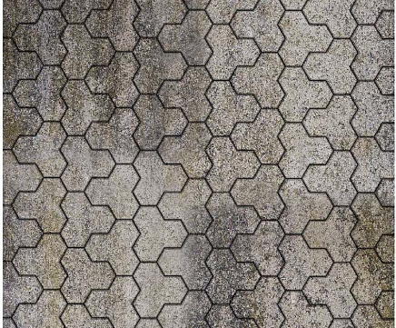 Тротуарная плитка Выбор Трилистник В.7.Ф.10 100 мм Искусственный камень Габбро