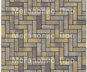 Тротуарная плитка Выбор Паркет Б.4.П.6 Искусственный камень Доломит