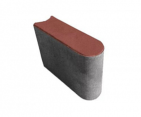 Бордюр тротуарный Artstein БРШ 25.20.8R Ч/П Красный