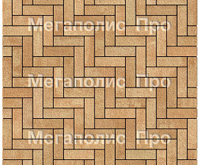 Тротуарная плитка Выбор Паркет Б.4.П.6 Листопад Гранит Сахара