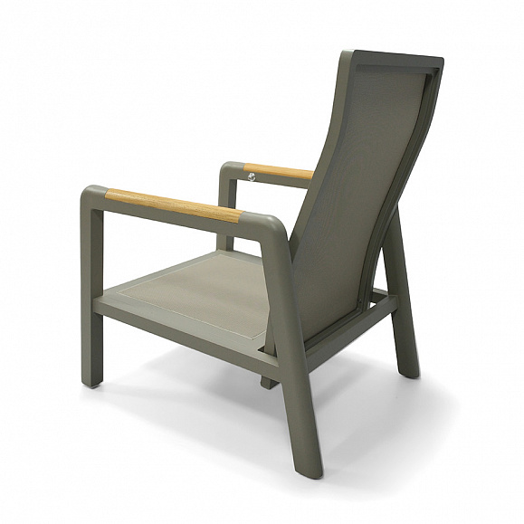 Бари кресло, каркас алюминий, цвет светло-серый фото 5