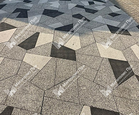 Тротуарная плитка Выбор Оригами Б.4.Фсм.8 80 мм Стоунмикс Бело-черный