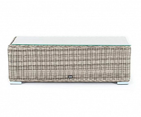 Столик журнальный Фабриция 4SIS из искусственного ротанга, цвет серый