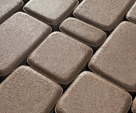 Тротуарная плитка Koldiz Старый город 50 мм Моно Коричневый