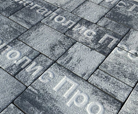 Тротуарная плитка Выбор Мюнхен Б.2. Фсм.6 60 мм Листопад гранит Антрацит