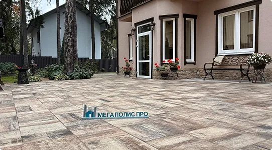 Проект «Сосновый Бор». Тротуарная плитка Грандо Песчаник