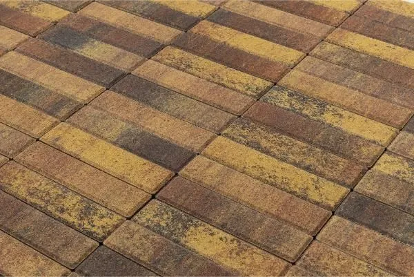 Тротуарная плитка Braer Прямоугольник ColorMix 200х50х60 мм Мальва фото 1