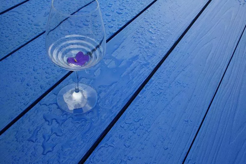 Террасная доска ПРАКТИК КОЭКСТРУЗИЯ Моноколор 4000 или 3000х147х24 мм, цвет Синий Лазурит фото 1