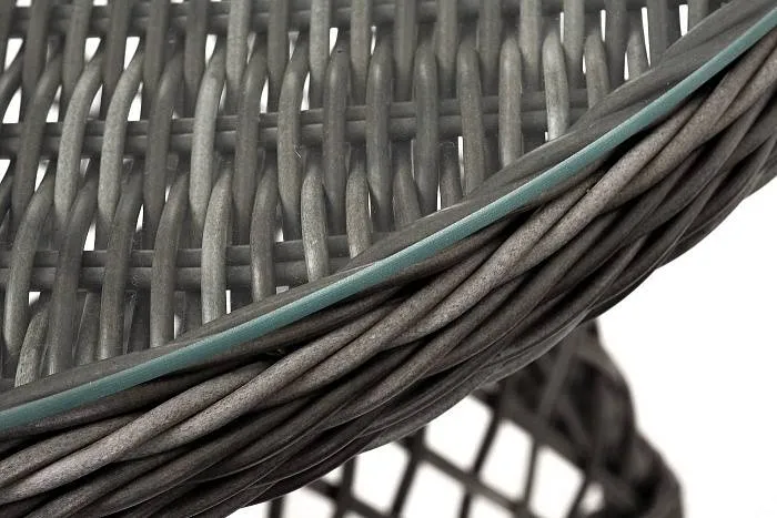 Кофейный Алиса 4SIS комплект из искусственного ротанга, цвет графит фото 2
