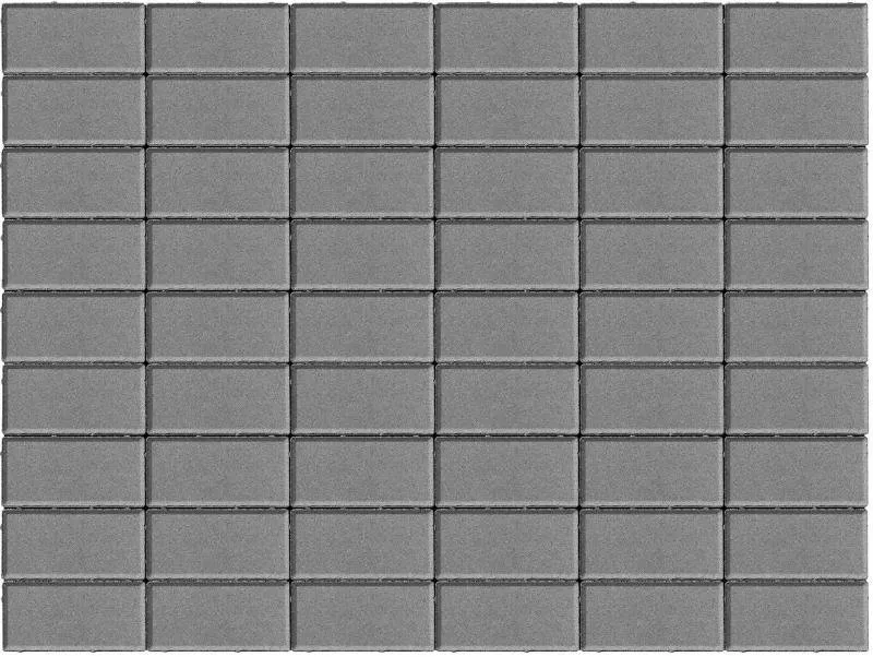 Брусчатка Прямоугольник 100х200х60 мм - Braer серый фото 1