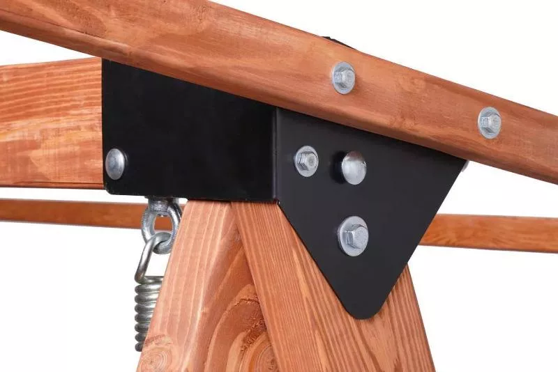 Качели Lyon Royal Family трехместные из лиственницы фото 5