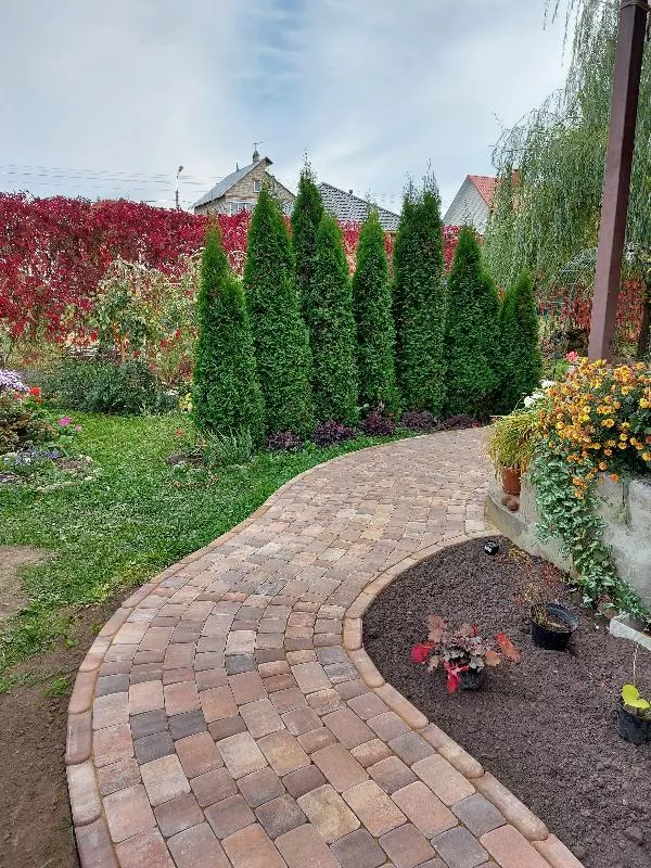 Тротуарная плитка Artstein Инсбрук Альт 60 мм Color Mix Берилл фото 3