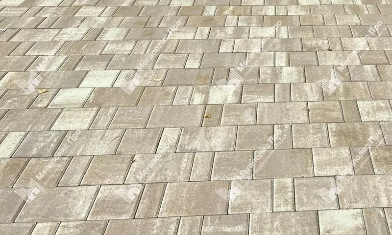 Тротуарная плитка Braer Старый Город Ландхаус 60 мм Colormix Миндаль фото 7