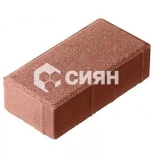 Брусчатка Сиян 200x100x60 мм Красный фото 1