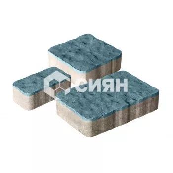 Тротуарная плитка Сиян Старый город П23-6 60 мм Синий фото 1