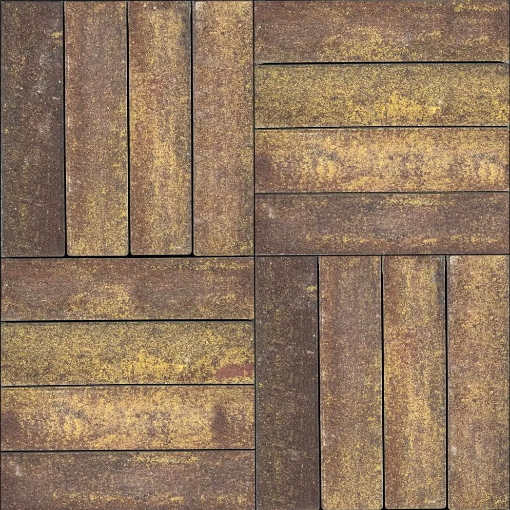 Тротуарная плитка Braer Ригель 320x80x60 мм Colormix Мальва фото 4
