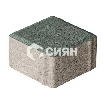 Тротуарная плитка Сиян Квадрат П20-6 60 мм Темно-зеленый фото 1