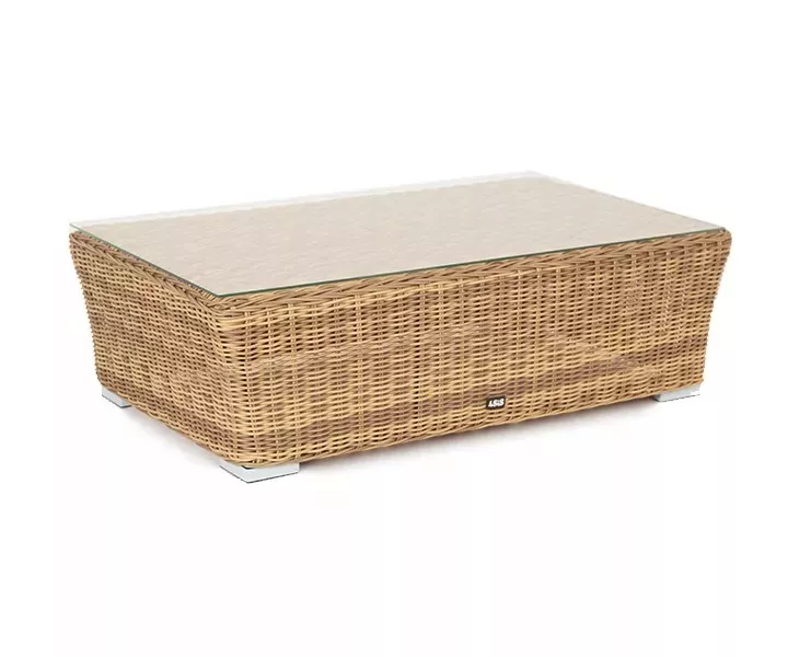 Журнальный столик Капучино 4SIS из искусственного ротанга, цвет соломенный фото 3