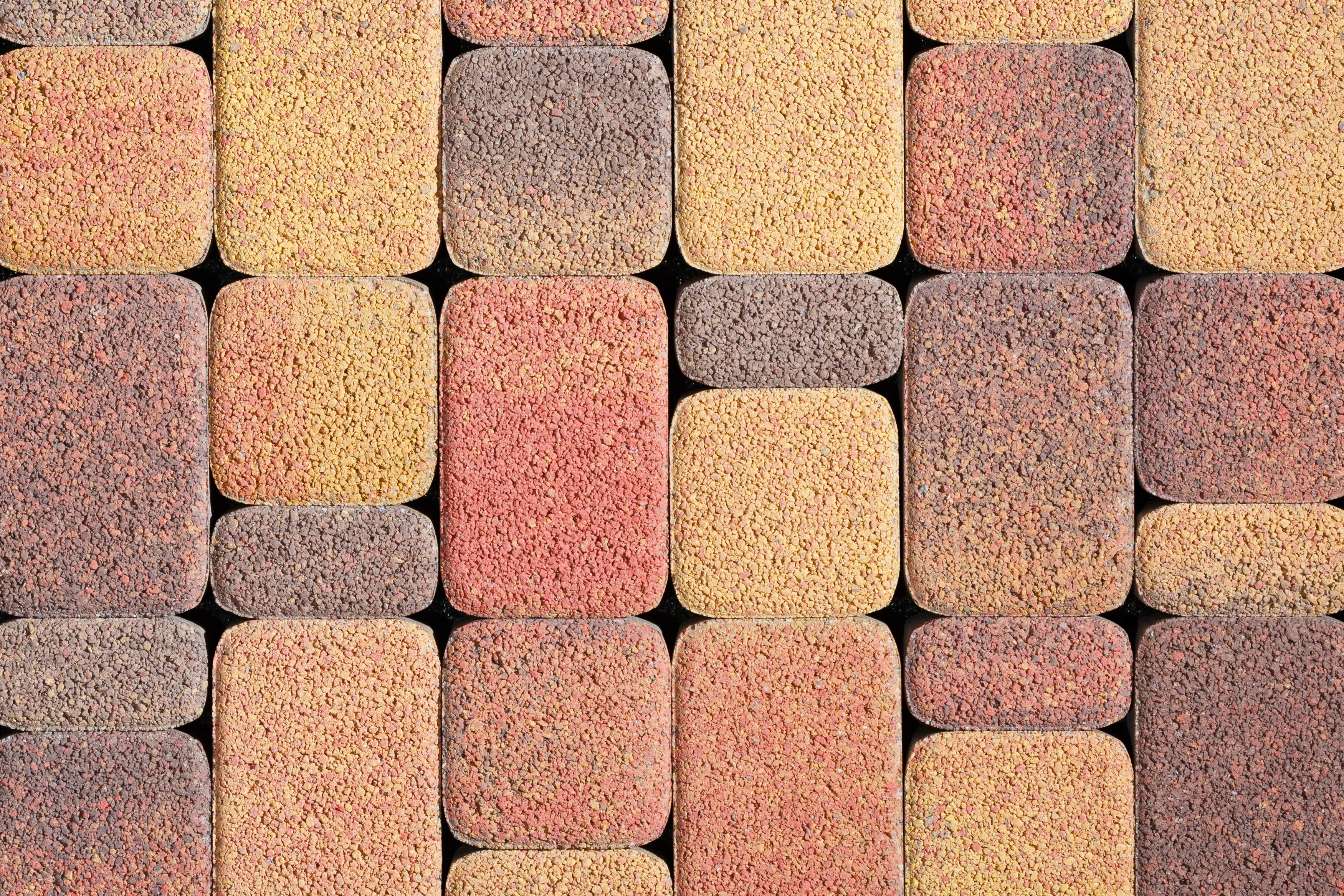 Тротуарная плитка Сиян Классико П17-6 60 мм ColorMix Гранит Осень фото 1