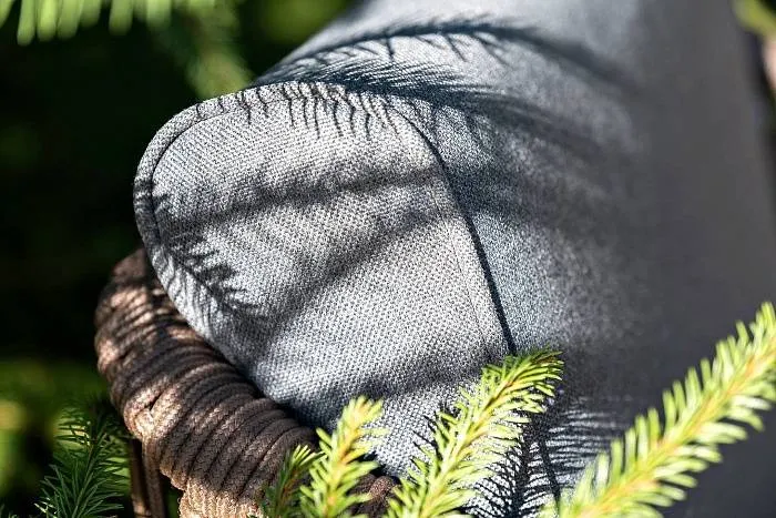 Лаунж-Зона Канны 4SIS 5-местная из роупа со столом Верона (серый гранит), каркас алюминиевый коричневый, роуп коричневый фото 2