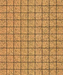 Тротуарная плитка Выбор Квадрат Б.3.К.8 100х100х80 мм Листопад Сахара