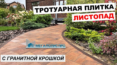 Тротуарная плитка Выбор Старый город Листопад с гранитной крошкой