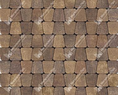 Тротуарная плитка Braer Классико круговая 60 мм, ColorMix Каштан