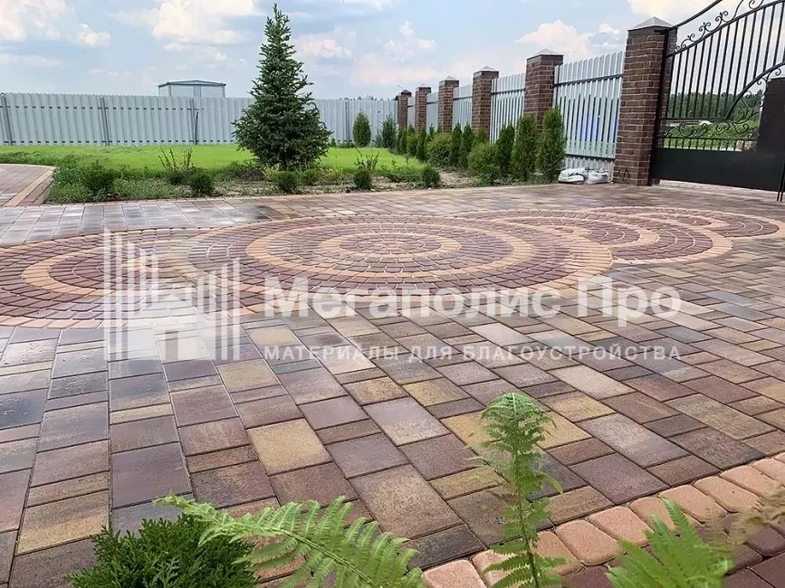 Тротуарная плитка Braer Старый Город Ландхаус цвет Мальва